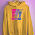 Bisexual Pride Exclamation Points Hoodie - Mustard
